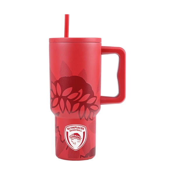 ESTIA HOME ART STRAW TUMBLER XL 900ml OLYMPIAKOS BC