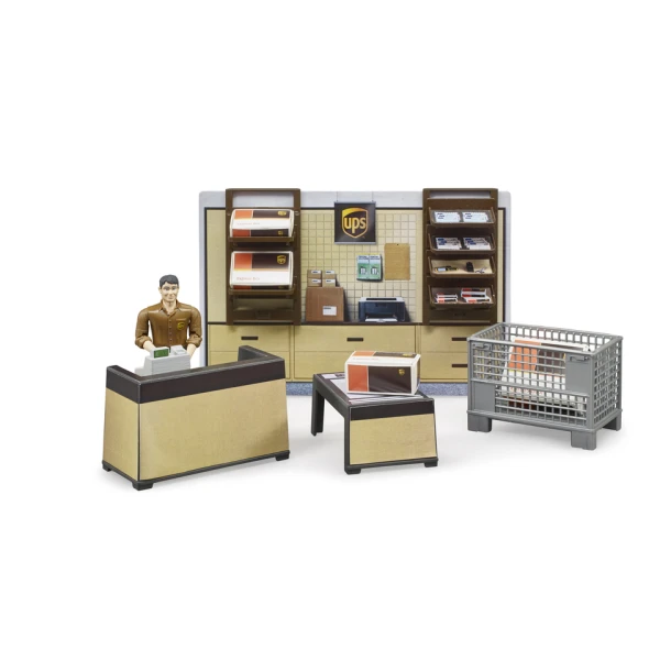 BRUDER UPS SHOP WITH EMPLOYEE