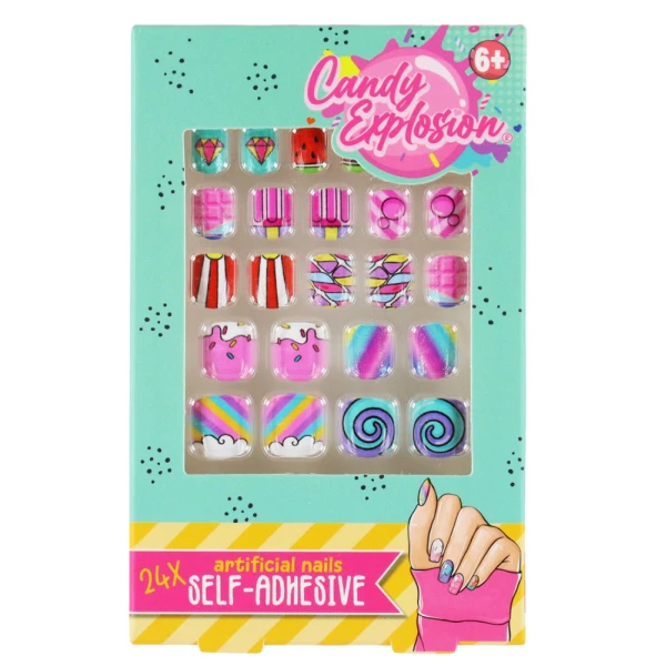 CREATE IT! CANDY EXPLOSION ARTIFICIAL SELF-ADHESIVE NAILS