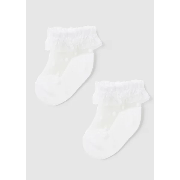MAYORAL SOCKS ORNAMENTED WHITE