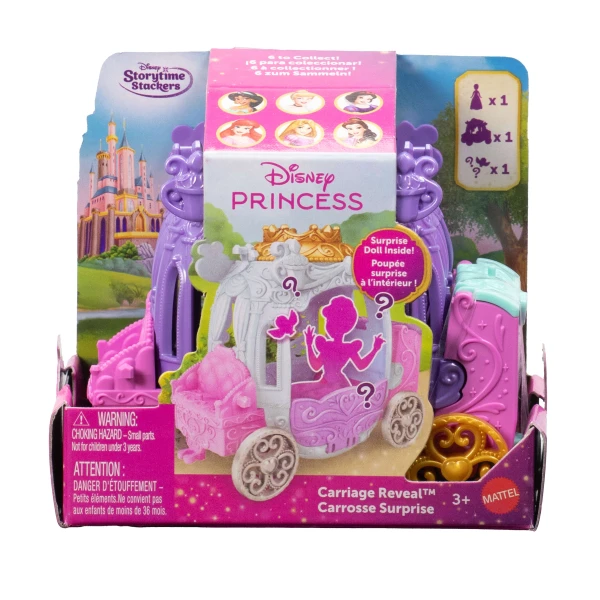 DISNEY PRINCESS CARRIAGE WITH SURPRISE MINI DOLL