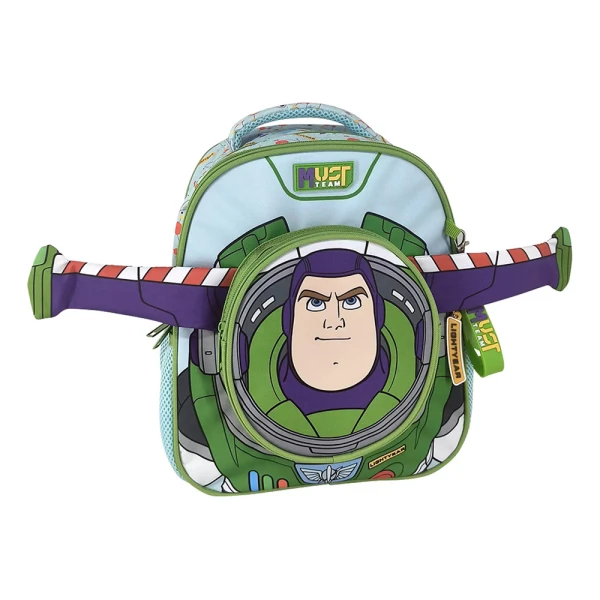 MUST TEAM PRESCHOOL BACKPACK 27X10X31 cm WITH 2 COMPARTMENTS TOY STORY BUZZ