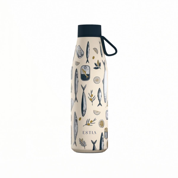 ESTIA HOME ART THERMAL FLASK FLOW SAVE THE AEGEAN 500ml SALT LIFE
