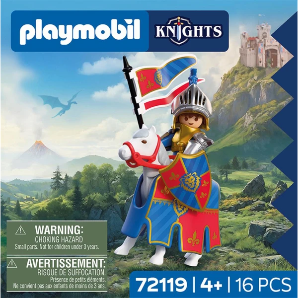 PLAYMOBIL KNIGHTS ΑΡΧΗΓΟΣ ΛΕΟΝΤΟΚΑΡΔΩΝ ΙΠΠΟΤΩΝ ΜΕ ΑΛΟΓΟ