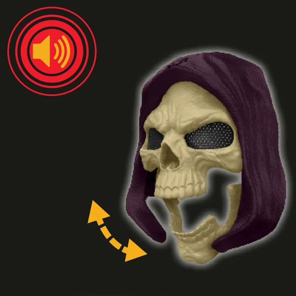 MASTERS OF THE UNIVERSE ΜΑΣΚΑ SKELETOR ΜΕ ΦΩΤΑ ΚΑΙ ΗΧΟΥΣ