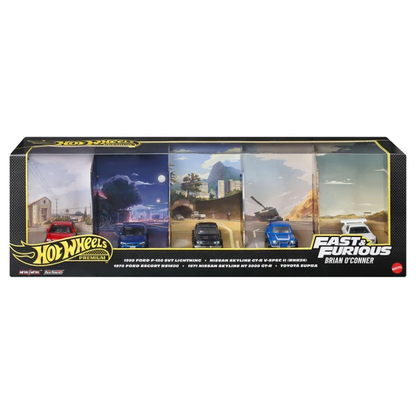 HOT WHEELS COLLECTIBLE CAR SET OF 5 - FAST & FURIOUS