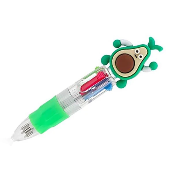FUNKYFISH 4 COLOURS PEN WITH AVOCADO TOPPER