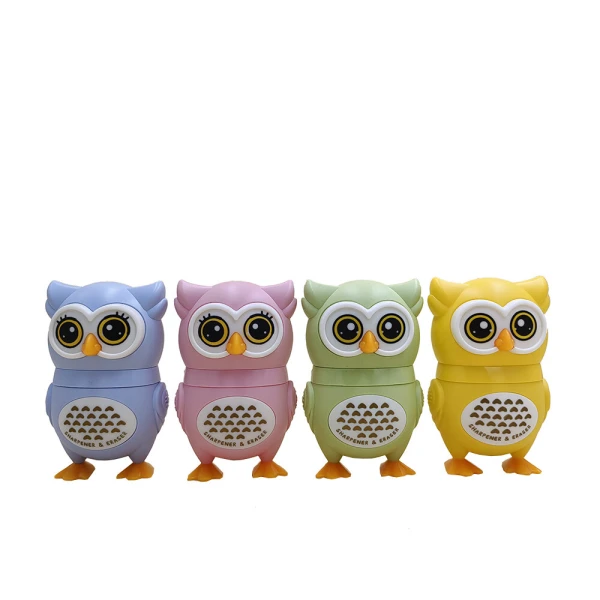 ΞΥΣΤΡΑ 2 ΣΕ 1 OWL SHARP\'N\'ERASE - 4 ΧΡΩΜΑΤΑ