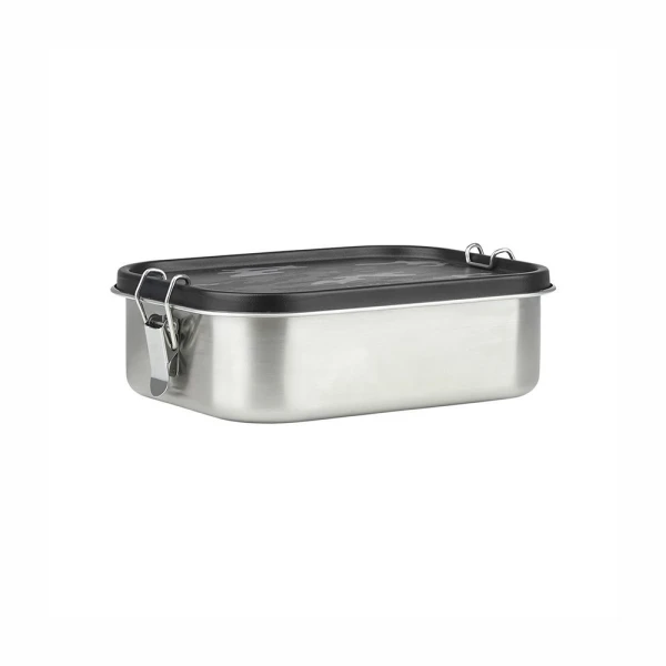 ESTIA HOME ARTS STAINLESS STEEL FOOD CONTAINER WITH DIVIDER 1200ML – DARK CAMO