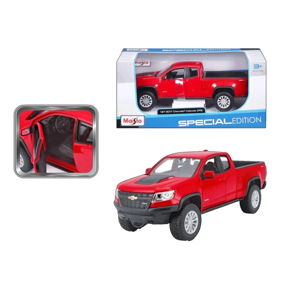 MAISTO 1:27 SPECIAL EDITION 2017 CHEVROLET COLORADO ZR2 RED