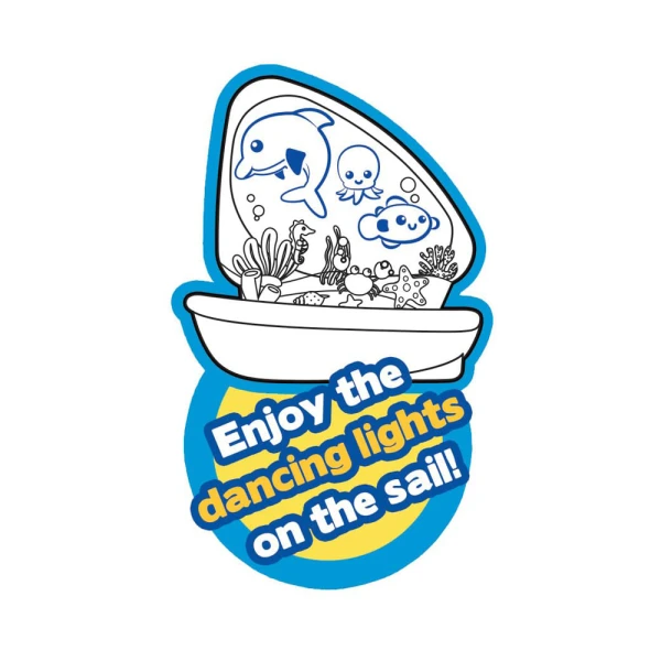 BBURAGO JUNIOR SPLASH N PLAY LIGHT UP SAILBOAT