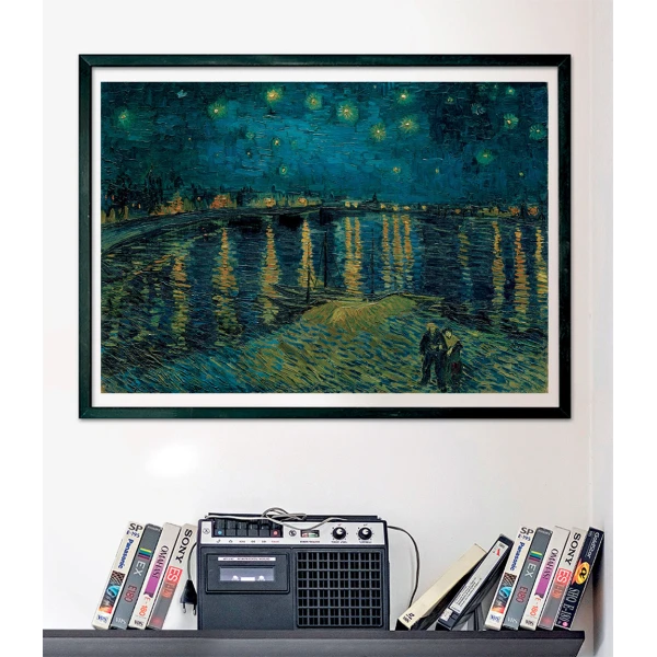 CLEMENTONI ΠΑΖΛ MUSEUM VAN GOGH ΈΝΑΣΤΡΗ ΝΥΧΤΑ ΠΑΝΩ ΑΠΟ ΤΟ ΡΗΝΟ 1000 τεμ.