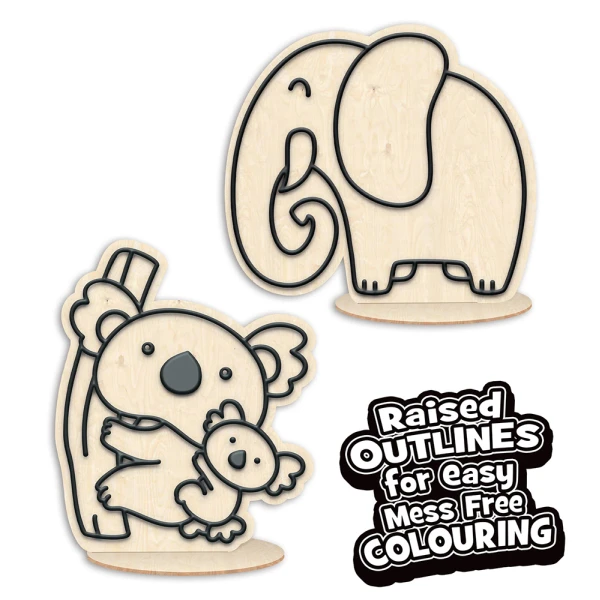 SPLAT PLANET MESS-FREE PAINT KIT WITH CLAY ANIMALS
