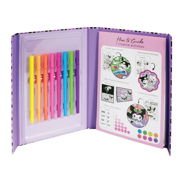 HAPPIHOBBI ART JOURNAL NEON ΜΑΡΚΑΔΟΡΟΙ KUROMI ΓΙΑ 9+ ΧΡΟΝΩΝ