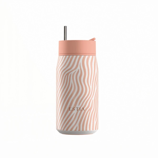 ESTIA HOME ART THERMOS LENS SAVE THE AEGEAN 360ml SOFT RIPPLE