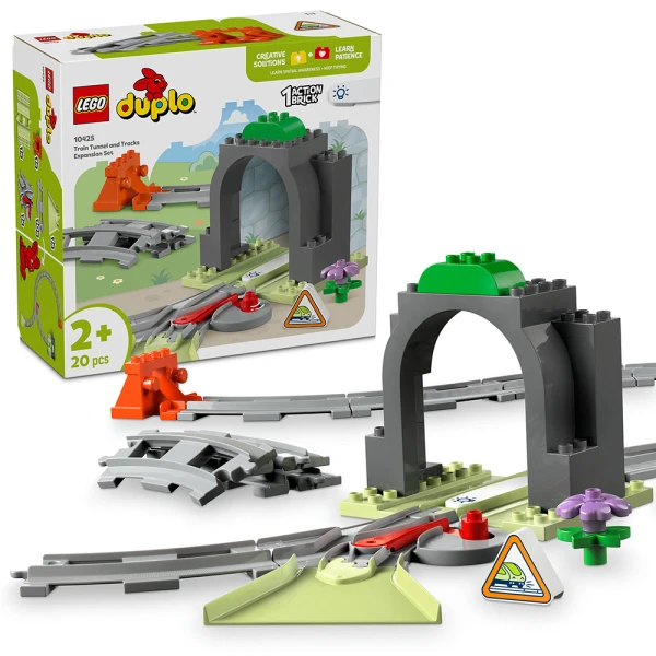 LEGO® DUPLO® TOWN ΣΕΤ ΕΠΕΚΤΑΣΗΣ ΜΕ ΣΗΡΑΓΓΑ ΚΑΙ ΤΡΟΧΙΕΣ ΤΡΕΝΟΥ
