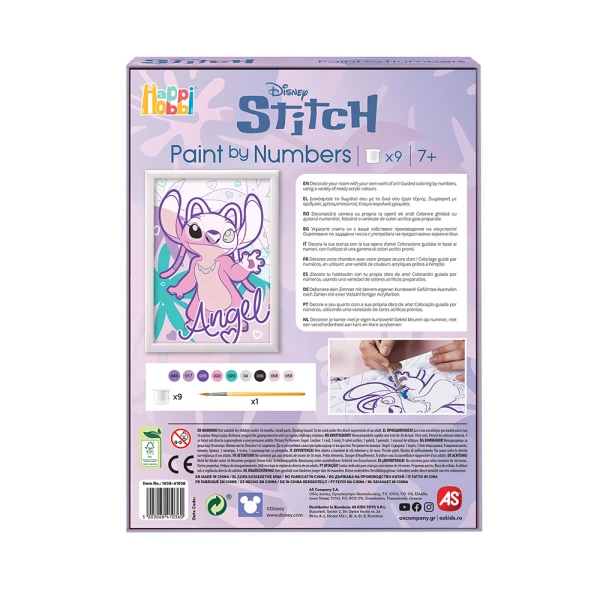 HAPPIHOBBI PAINT & FRAME PAINT BY NUMBERS ANGEL