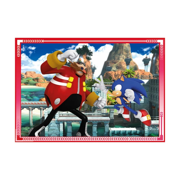 CLEMENTONI ΠΑΙΔΙΚΟ ΠΑΖΛ SUPER COLOR 4 ΣΕ 1 SONIC 12-16-20-24 ΤΜΧ