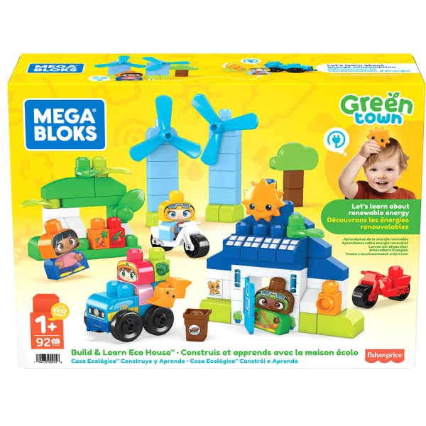 MEGA BLOKS BUILD & LEARN ΟΙΚΟΛΟΓΙΚΟ ΣΠΙΤΙ 92 τεμ.