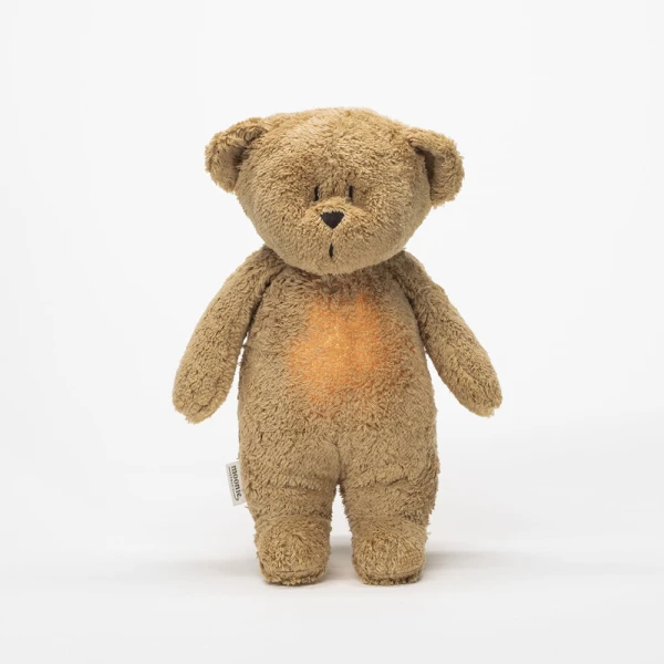MOONIE 2.0 ΒΟΗΘΗΜΑ ΥΠΝΟΥ ORGANIC HUMMING BEAR WITH A LAMP CAPPUCCINO