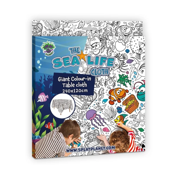 SPLAT PLANET ΓΙΓΑΝΤΙΟ ΤΡΑΠΕΖΟΜΑΝΤΗΛΟ ΖΩΓΡΑΦΙΚΗΣ SEA LIFE
