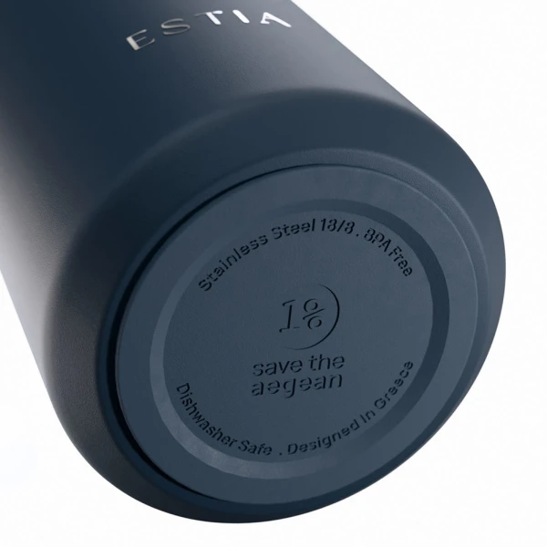 ESTIA HOME ART ΘΕΡΜΟΣ PULSE SAVE THE AEGEAN 800ml INDIGO