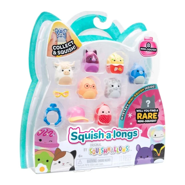 SQUISH-A-LONGS SQUISHMALLOWS ΣΕΤ 8 τεμ. W6 ΦΙΓΟΥΡΕΣ & ΑΞΕΣΟΥΑΡ