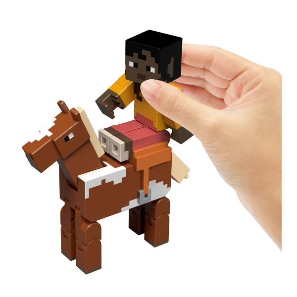 MINECRAFT ΣΕΤ 2 ΦΙΓΟΥΡΕΣ - STABLE MASTER MAKENA & HORSE