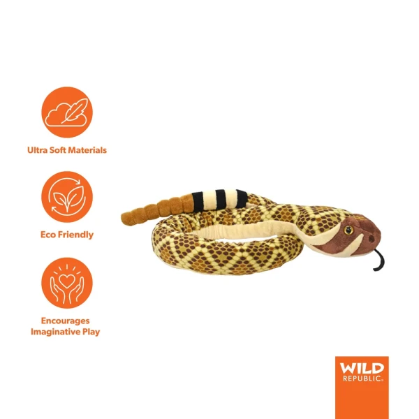 WILD REPUBLIC ΛΟΥΤΡΙΝΟ WESTERN DIAMONDBACK RATTLESNAKE 137 εκ.