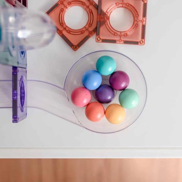 CONNETIX ΜΑΓΝΗΤΙΚΑ ΤΟΥΒΛΑΚΙΑ PASTEL BALL RUN PACK 106 τεμ.