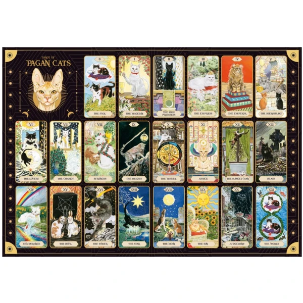 LISCIANI PUZZLE 500 pcs AND TAROT CARDS CATS