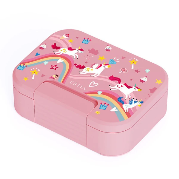 LUNCH BOX SAVE THE AEGEAN 750ml 2 REMOVABLE COMPARTMENTS RAINBOW DREAMS