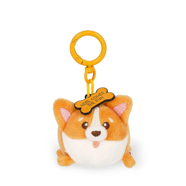 LEGAMI KEY RING SUPER SOFT PLUSH CORGI