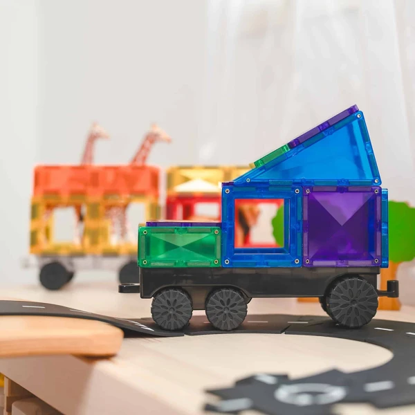 CONNETIX ΜΑΓΝΗΤΙΚΑ ΤΟΥΒΛΑΚΙΑ RAINBOW TRANSPORT PACK 50 τεμ.