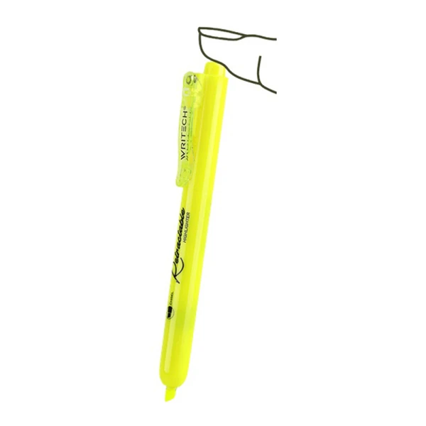 WRITECH ΜΑΡΚΑΔΟΡΟΣ ΥΠΟΓΡΑΜΜΙΣΗΣ ΜΕ ΚΟΥΜΠΙ 1-4mm RETRACTABLE NEON - 6 ΧΡΩΜΑΤΑ