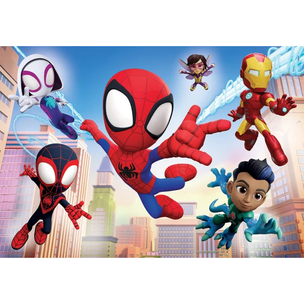CLEMENTONI ΠΑΙΔΙΚΟ ΠΑΖΛ SUPER COLOR MARVEL SPIDEY ΚΑΙ ΟΙ ΑΠΙΘΑΝΟΙ ΦΙΛΟΙ ΤΟΥ 2X60 τμχ