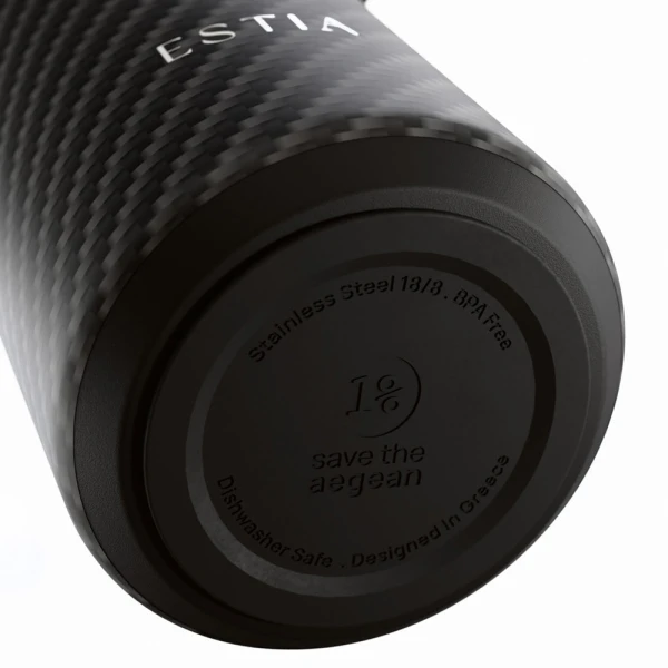 ESTIA HOME ART ΘΕΡΜΟΣ PULSE SAVE THE AEGEAN 500ml CARBON FIBRE