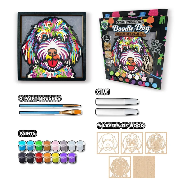 SPLAT PLANET ΞΥΛΙΝΟ ΣΕΤ ΖΩΓΡΑΦΙΚΗΣ DOODLE DOG