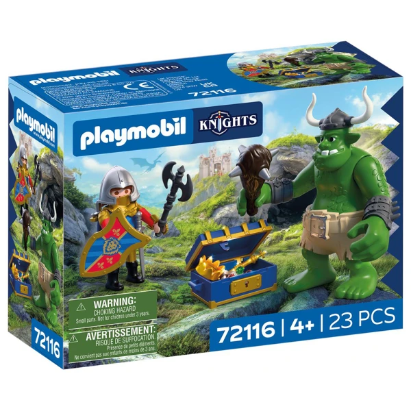 PLAYMOBIL KNIGHTS ΛΕΟΝΤΟΚΑΡΔΟΣ ΙΠΠΟΤΗΣ ΚΑΙ ΤΡΟΛ ΜΕ ΘΗΣΑΥΡΟ