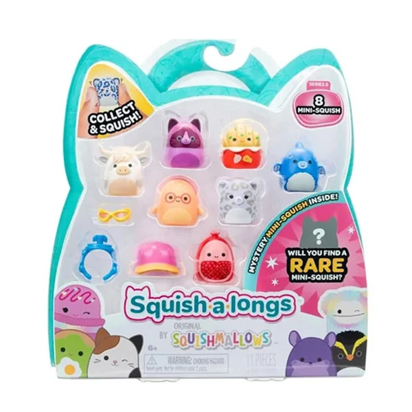 SQUISH-A-LONGS SQUISHMALLOWS ΣΕΤ 8 τεμ. W6 ΦΙΓΟΥΡΕΣ & ΑΞΕΣΟΥΑΡ