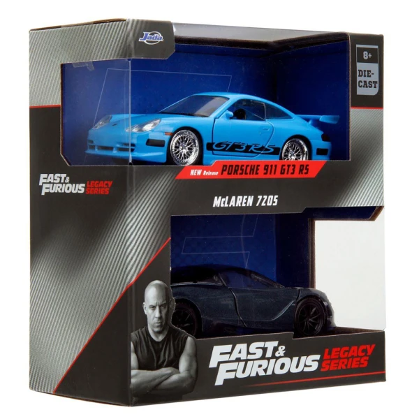 JADA F&F LEGACY SERIES 1:32 PORSCHE 911 GT3 RS AND McLAREN 720S