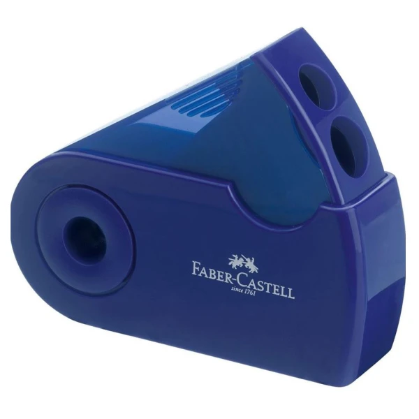 FABER-CASTELL ΔΙΠΛΗ ΞΥΣΤΡΑ SLEEVE ΚΟΚΚΙΝΗ & ΜΠΛΕ