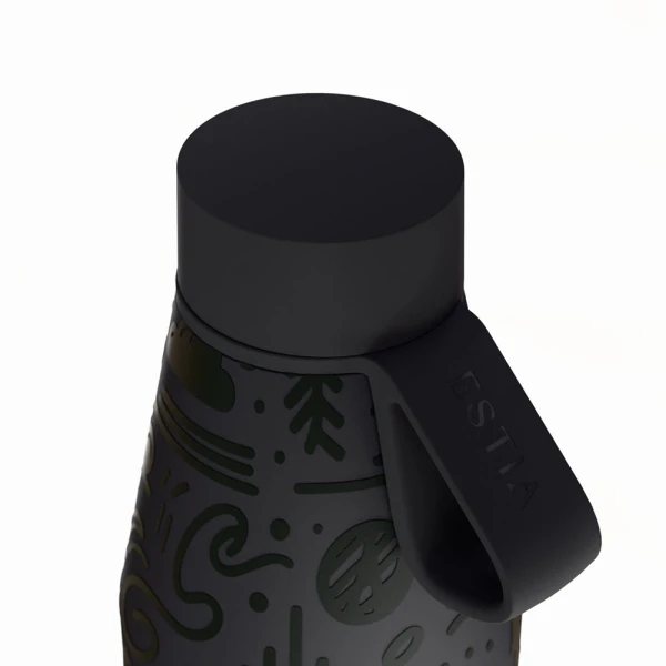 ESTIA HOME ART THERMAL FLASK FLOW SAVE THE AEGEAN 500ml NOIR ECHO