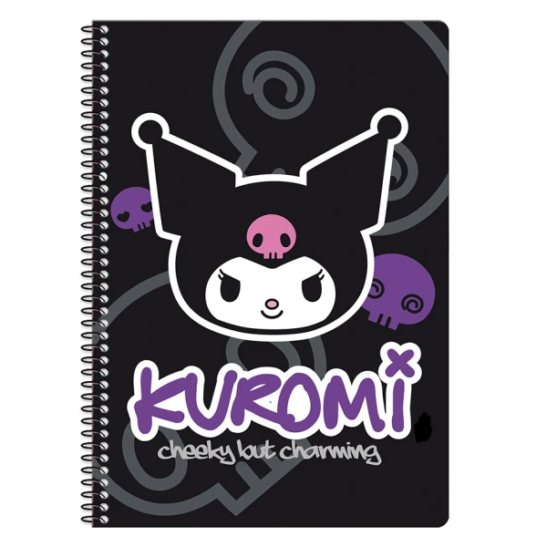 ΤΕΤΡΑΔΙΟ ΣΠΙΡΑΛ 2 ΘΕΜΑΤΑ 17Χ25 εκ. KUROMI - 3 ΣΧΕΔΙΑ
