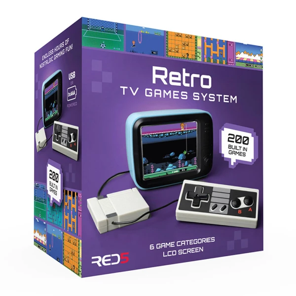 THE SOURCE RETRO TV GAMES SYSTEM PLUG & PLAY CONSOLE WITH 200 GAMES