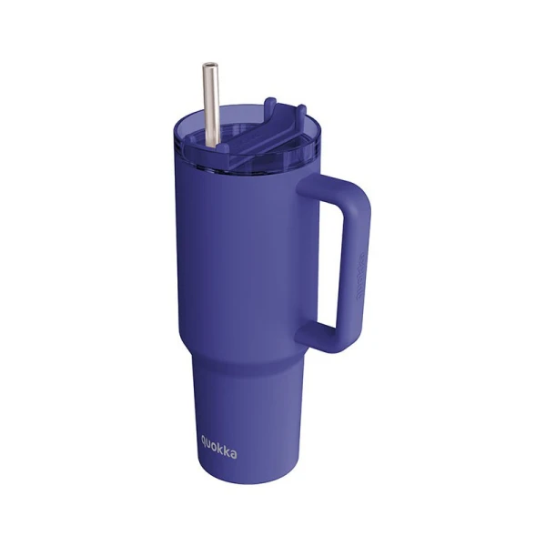 QUOKKA ΘΕΡΜΟΣ ΜΕ ΚΑΛΑΜΑΚΙ ΚΑΙ ΛΑΒΗ 1200ml STREAM DUSK BLUE