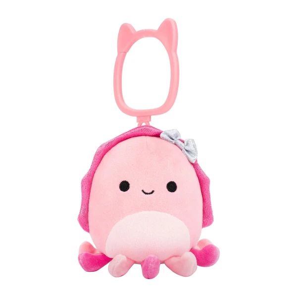 SQUISHMALLOWS ΛΟΥΤΡΙΝΟ ΜΠΡΕΛΟΚ 9 εκ. W12 - AUGGIE THE PINK CUTTLEFISH