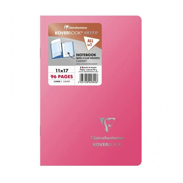 CLAIREFONTAINE KOVERBOOK ΤΕΤΡΑΔΙΟ ΚΑΡΦΙΤΣΑ ΡΙΓΕ 11Χ17 εκ.