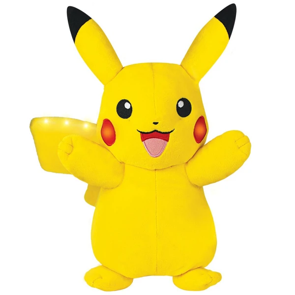 POKEMON ΛΟΥΤΡΙΝΟ PIKACHU 25εκ. ΜΕ ΗΧΟ ΚΑΙ ΦΩΣ
