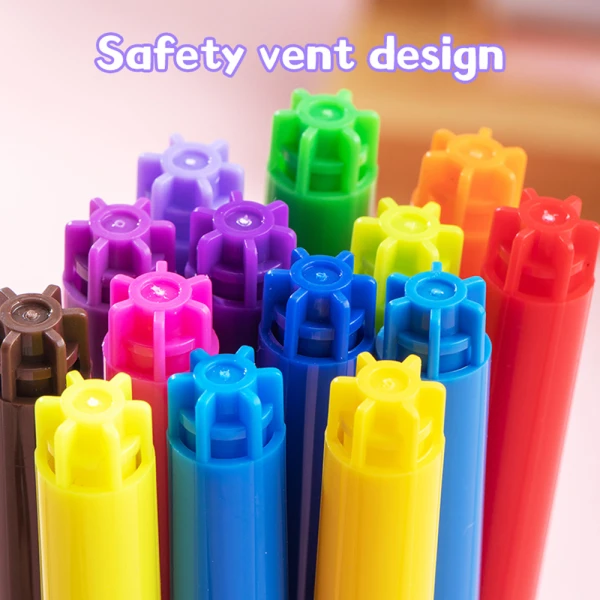 DELI ΜΑΡΚΑΔΟΡΟΙ WASHABLE ΧΑΡΤΙΝΗ ΘΗΚΗ COLORUN 24 ΧΡΩΜΑΤΑ 1-1.2mm